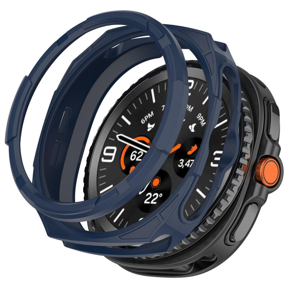 Midnight Tpu Shockproof ScratchâResistant Protective Cover For Samsung Galaxy Watch 8 Classic Blue 9330225711414