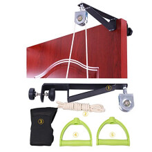 Shoulder Pulley Exercise System with Adjustable Rope Length and Ergonomic Handles for Over Door Shoulder Rehabilitation