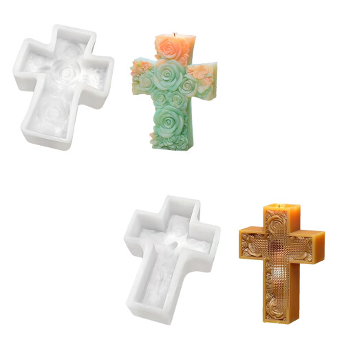 Moule de bougie en forme de fleur de silicone sûr de-20 1