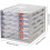 6 Drawer Office File Cabinet Plastic Storage Organizer, Large Capacity Durable Design 3