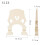 Adjustable Maple Violin Bridge Precut for Easy Setup with Stable Maple Construction 2
