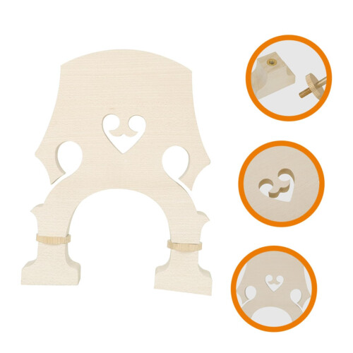 Adjustable Maple Violin Bridge Precut for Easy Setup with Stable Maple Construction 2