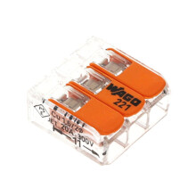10pcs 221413 Lever Wire Connectors 3 Port Lever Nuts Tool Quick Connect 32A 450V Safe