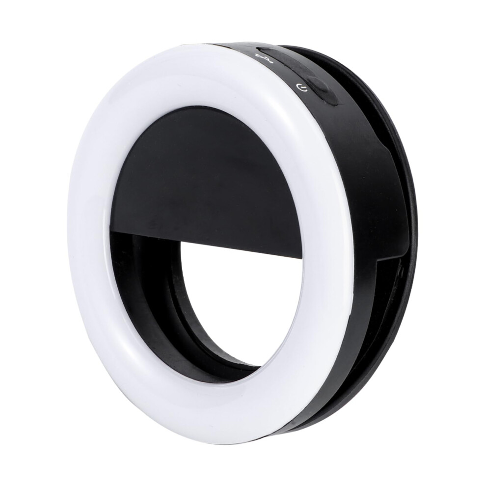 Rechargeable Led Selfie Ring With Phone Holder, 3 Color Modes And 9 Brightness Levels For Live Streaming Light 9330225711537