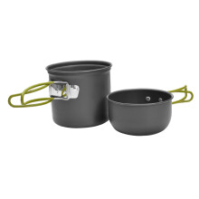 Camping Cookware Set Lightweight Aluminum Alloy Pots and Stainless Steel Utensils for Hiking Backpacking