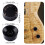 Control Knobs Set of 4 Black Gold Acrylic Guitar Speed Knobs for Les Paul for Precise Volume and Tone Adjustment 2