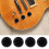 Control Knobs Set of 4 Black Gold Acrylic Guitar Speed Knobs for Les Paul for Precise Volume and Tone Adjustment 5
