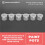 5 Strips 30 Pots Empty Paint Strips Paint Cup Pots, 10Ml/ 0.35Oz  Paint Pot Strips Clear Plastic Storage Containers 8