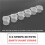 5 Strips 30 Pots Empty Paint Strips Paint Cup Pots, 10Ml/ 0.35Oz  Paint Pot Strips Clear Plastic Storage Containers 9