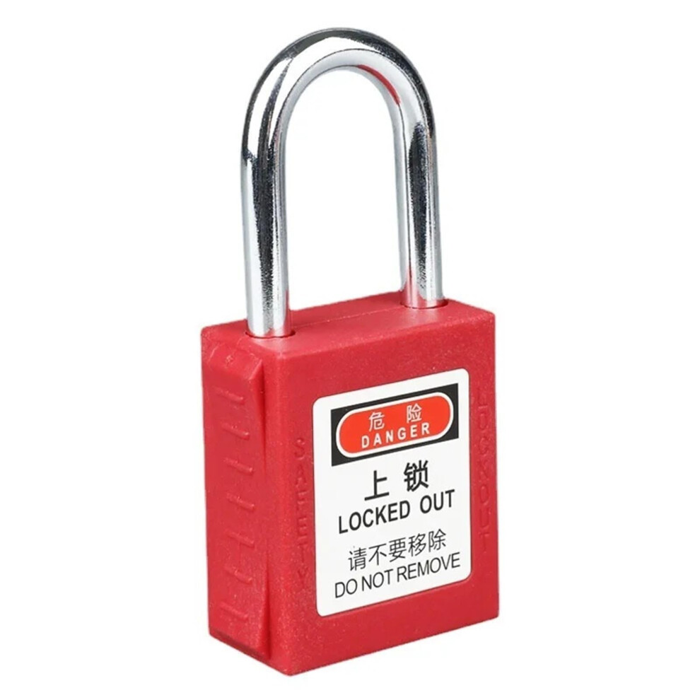 Lockout Tagout Padlock Nylon Safety Padlock 25Mm Shackle Keyed Nonconductive Body With 2 Keys 9351714915403