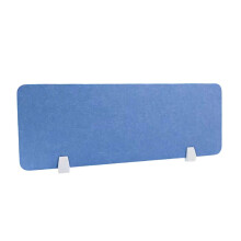 Soundproof Desk Divider 30 x 120cm Blue, Acoustic Noise Reduction Panel for Office and Classroom Privacy