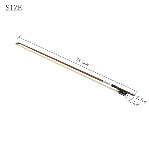 4/4 Violin Bow Silver Finish Balanced Playability with Silk Hand Tote for Students and Practice 1