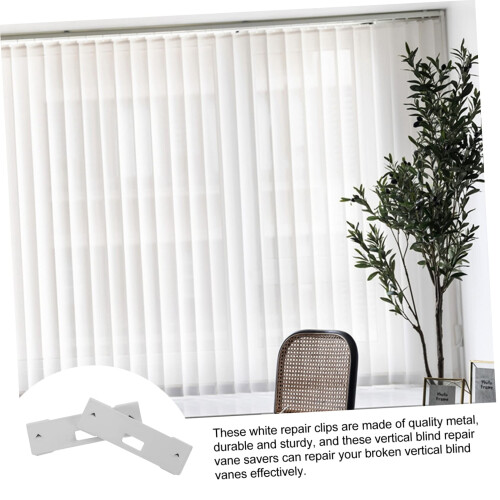 6pcs Vertical Blind  Kit with Plastic Tabs, Easy Fix for Damaged Vertical Blinds, Precise Fit Design 1