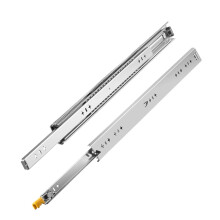 Heavy Duty 24 Inch Locking Drawer Slides, Side Mount Full Extension Ball Bearing for Cabinets