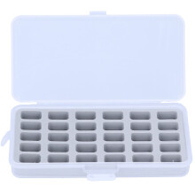 30 Slots Bobbin Storage Box, Transparent Plastic Bobbin Organizer Case for Sewing, Clear Visibility Design
