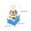 Guitar Footswitch 9 Pin Latching Pedal Switch Blue Replacement for Guitar Effects Pedal 2