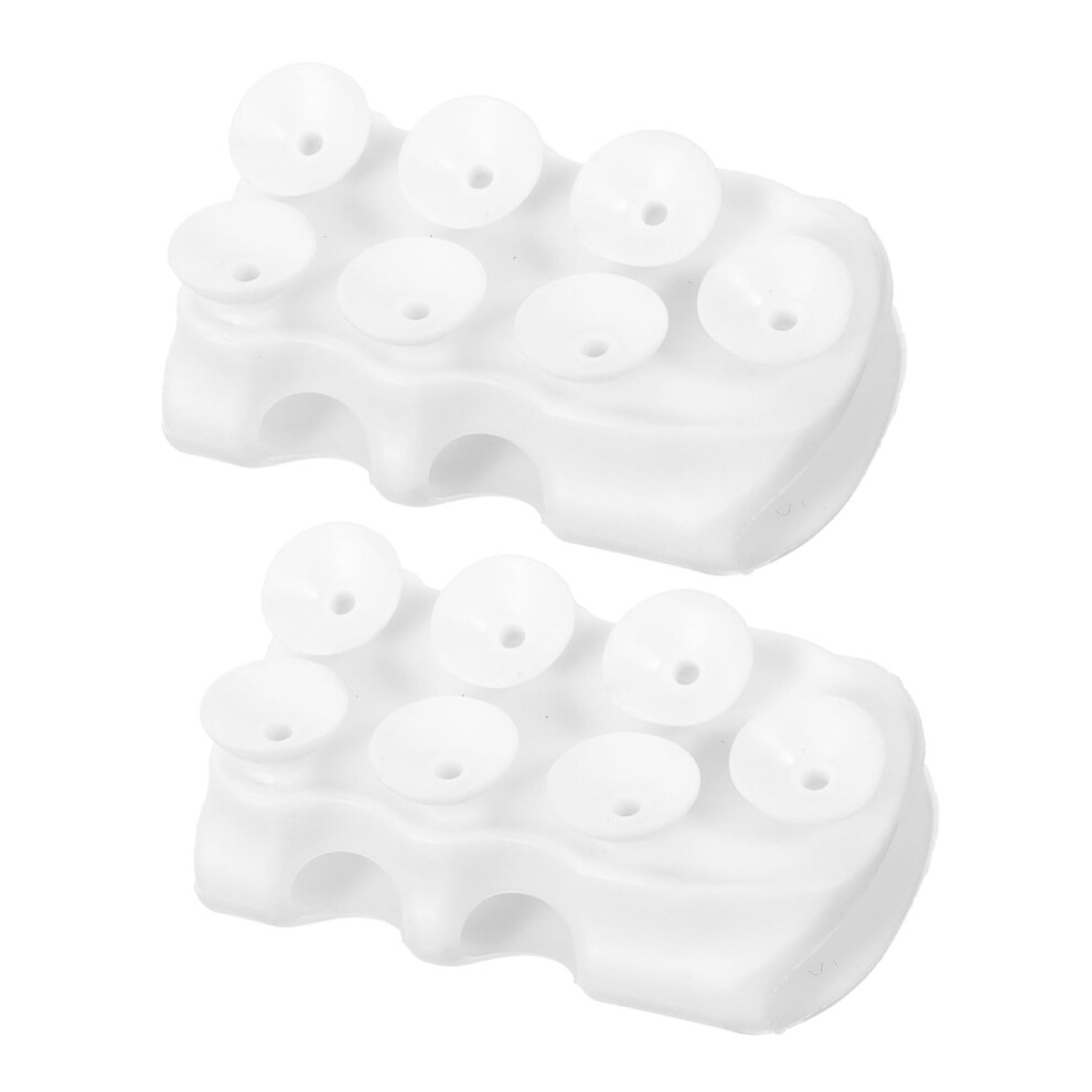 2Pcs Removable Suction Shower Head Holder NoâDrill Adjustable Tpr Mount For Bathroom Smooth Surfaces 9330225711797