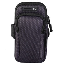Waterproof Running Armband Phone Holder for Men, Luminous Breathable Sports Armband Case Black
