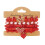 Pendentif en forme de cœur, chaîne à main, Bracelet extensible-2 1