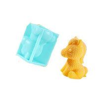 Moules à bougies en Silicone en forme de-Cheval en laine de 7cm