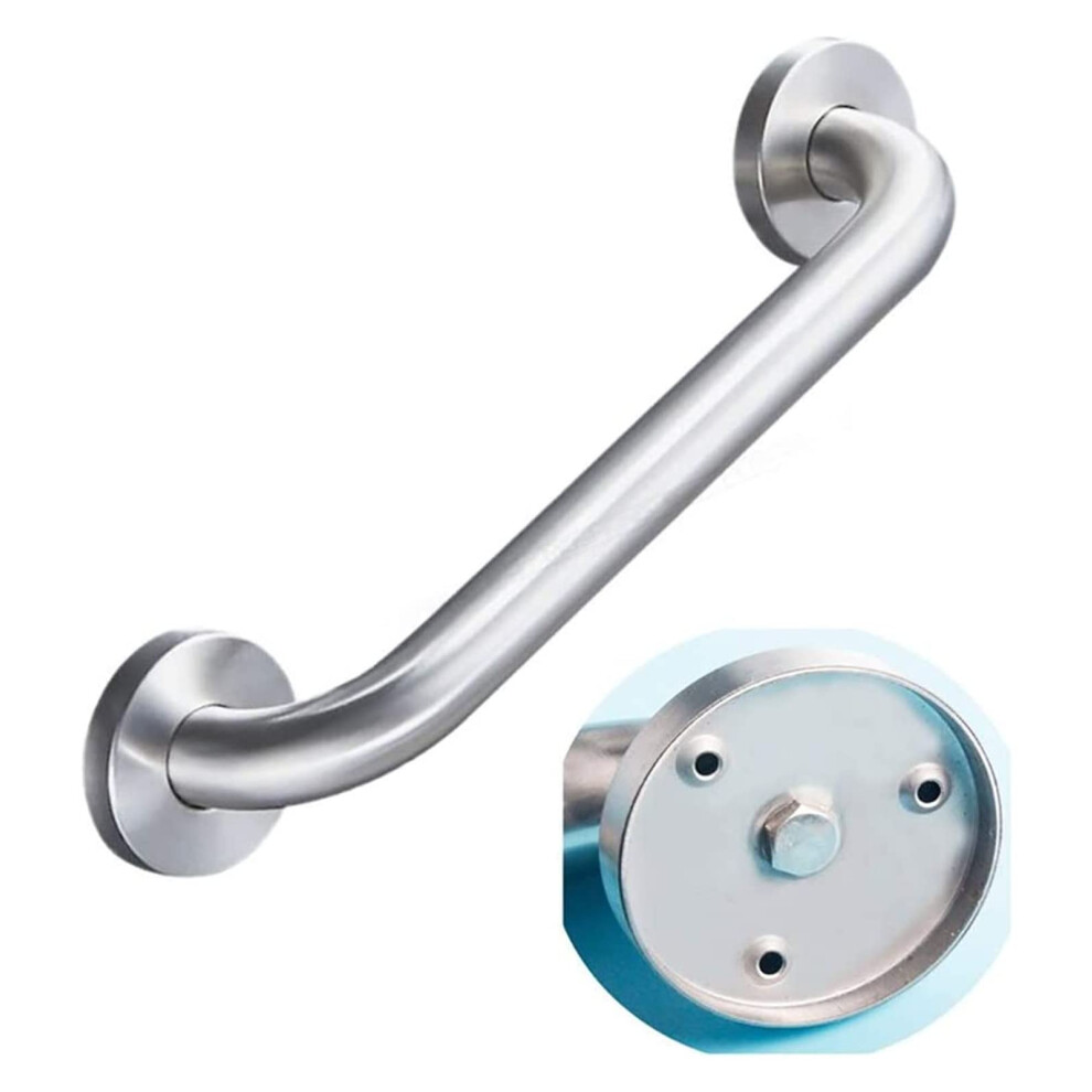 Stainless Steel Grab Bar 38cm NonSlip Bathroom Safety Rail for Elderly with Polished Finish