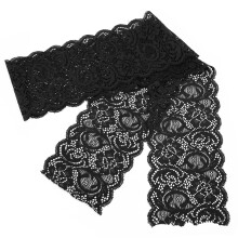 Material elastic din dantelă pentru cusut, dantelă florală elastică, moale și prietenoasă cu pielea, cu margine tăiată diagonal, pentru