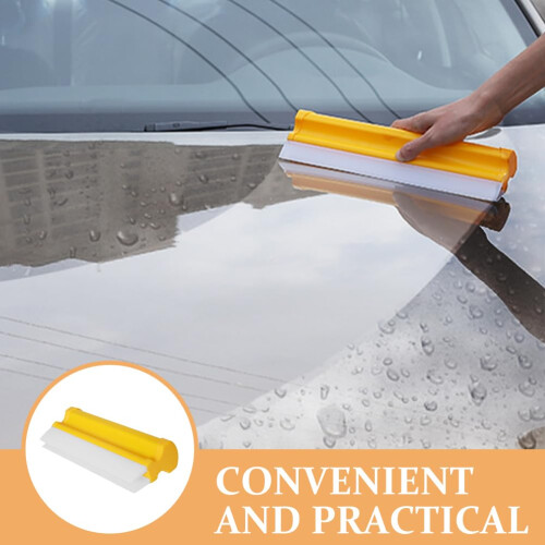 Car Squeegee Silicone Water Wiper 8in Double Row Streak Drying Tool for Windshield and Windows 2