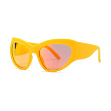 Women's Oversized Sunglasses Large Frame Yellow Pink Colorful Mirror Shades One Size