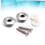 2pcs Silver Mushroom Guitar Strap Locks and Buttons Set, Secure Strap Hold, Easy Screw Installation 2