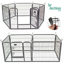 Heavy Duty 6-Panel Metal Pet Playpen with Door Small