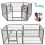Heavy Duty 6-Panel Metal Pet Playpen with Door Small 1