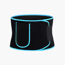 Waist Trimmer Belt for Weight Loss, Adjustable Sweat Waist Trainer with Pocket 93–113 CM Blue