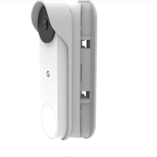 Adjustable Mount Bracket for Google Nest Doorbell White 1