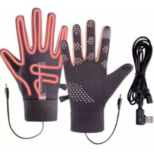 Rechargeable Heated Gloves for Women, Waterproof Windproof Touchscreen with 3 Heat Settings for Winter Outdoor Activities