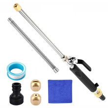 Pressure Washer Wand with 3 Spray Nozzles, Brass Power Washer Attachment for Car Patio Window Cleaning (Black Set10)