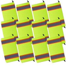 Reflective Safety Vest Fluorescent Yellow Mesh with Adjustable Drawstring Fit for Outdoor Activities