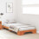 vidaXL Bed Frame Wax Brown 75 x 190 cm Solid Pine Wood 3
