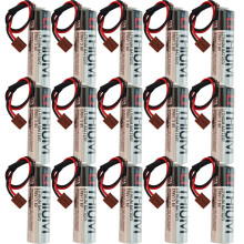 15PCS ER6V 3.6V 2400mAh PLC Lithium Battery with Small Plug, LongLasting Stable Power