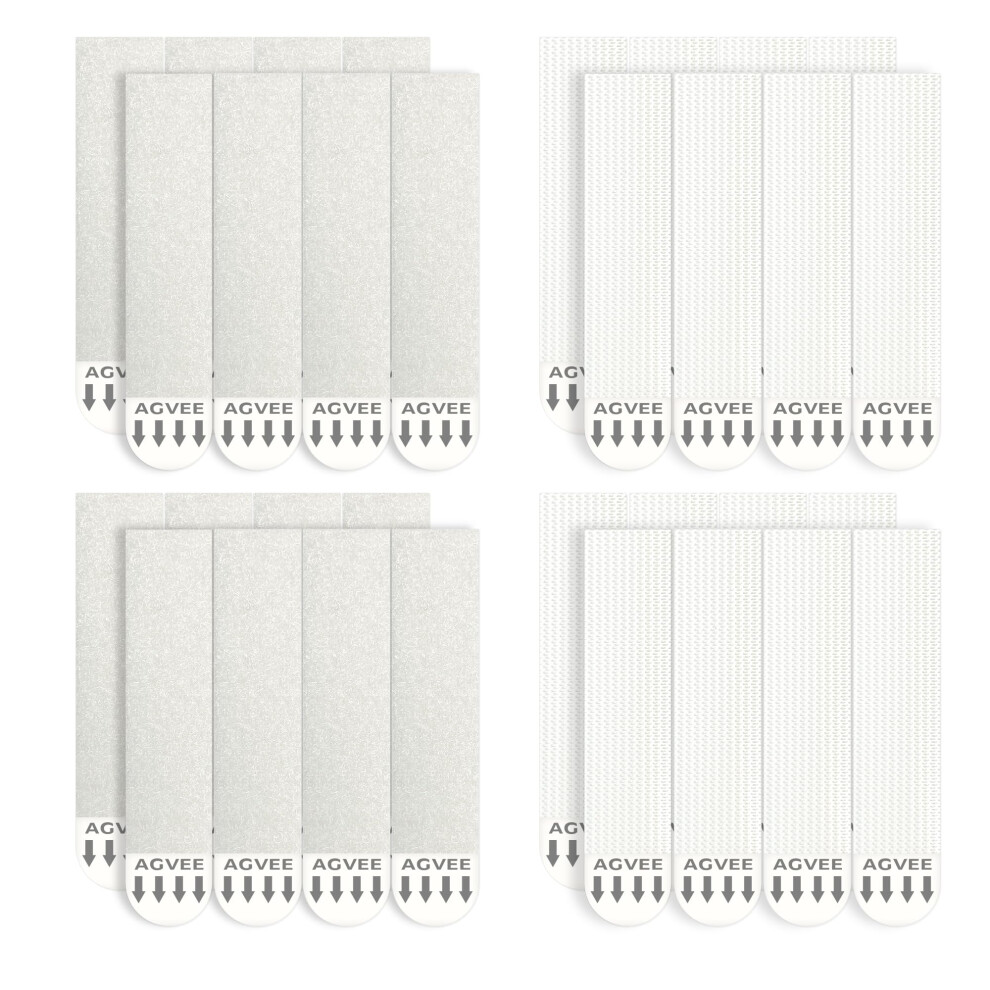20 Pairs Heavy Duty Picture Hanging Strips, Damage Adhesive Wall Hooks For Photo Frames And Posters, White 9045646713847