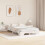 vidaXL Bed Frame White 135 x 190 cm Solid Pine Wood 3