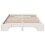vidaXL Bed Frame White 135 x 190 cm Solid Pine Wood 5