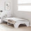 vidaXL Bed Frame White 90 x 190 cm Solid Pine Wood 3