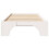 vidaXL Bed Frame White 90 x 190 cm Solid Pine Wood 5