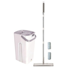 Spin Mop with Bucket and Washable Microfiber Pads, Hands Self Wringing 360 Rotating Floor Mop