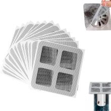 Disposable Hair Drain Catcher Stickers 20Pcs, Strong Adhesive Shower Drain Hair Stopper, Easy Peel Disposable Drain Protection