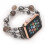 Μοντέρνο ελαστικό βραχιόλι για Apple Watch, με χάντρες και μαγευτικές χάντρες και 2