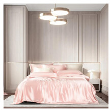 22MM Mulberry Silk Bedding Set Queen Size Luxury 4Piece Greyish Green Duvet Cover with Pillowcases