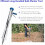 Garden Bulb Planter with Ergonomic Long Handle and Soft Grip, 12CM Depth Vegetable Transplanter Tool 2