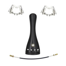3/4 Violin Tailpiece Set with Tuners, Durable Design for Stable Fit and Precision Tuning Control