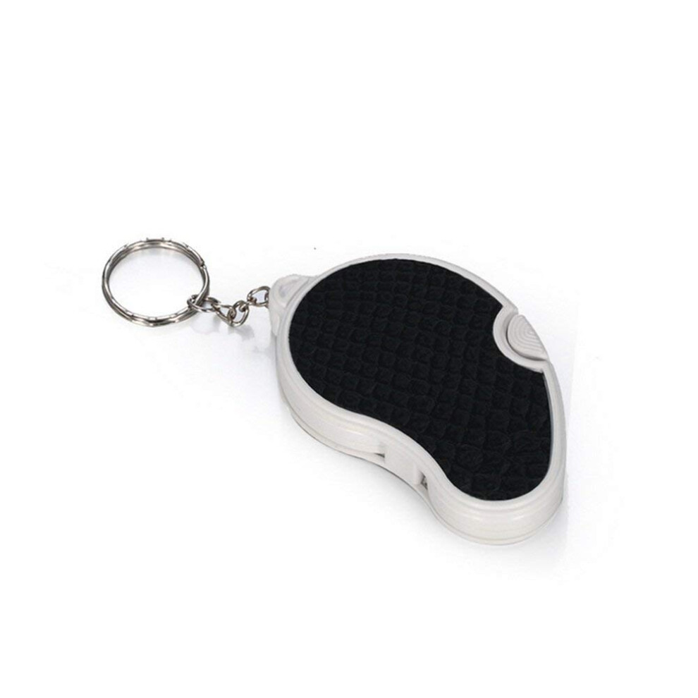 Magnifying Glass 5X HD Optical Lens with LED Light, Foldable Jewelry Loupe Keychain Magnifier
